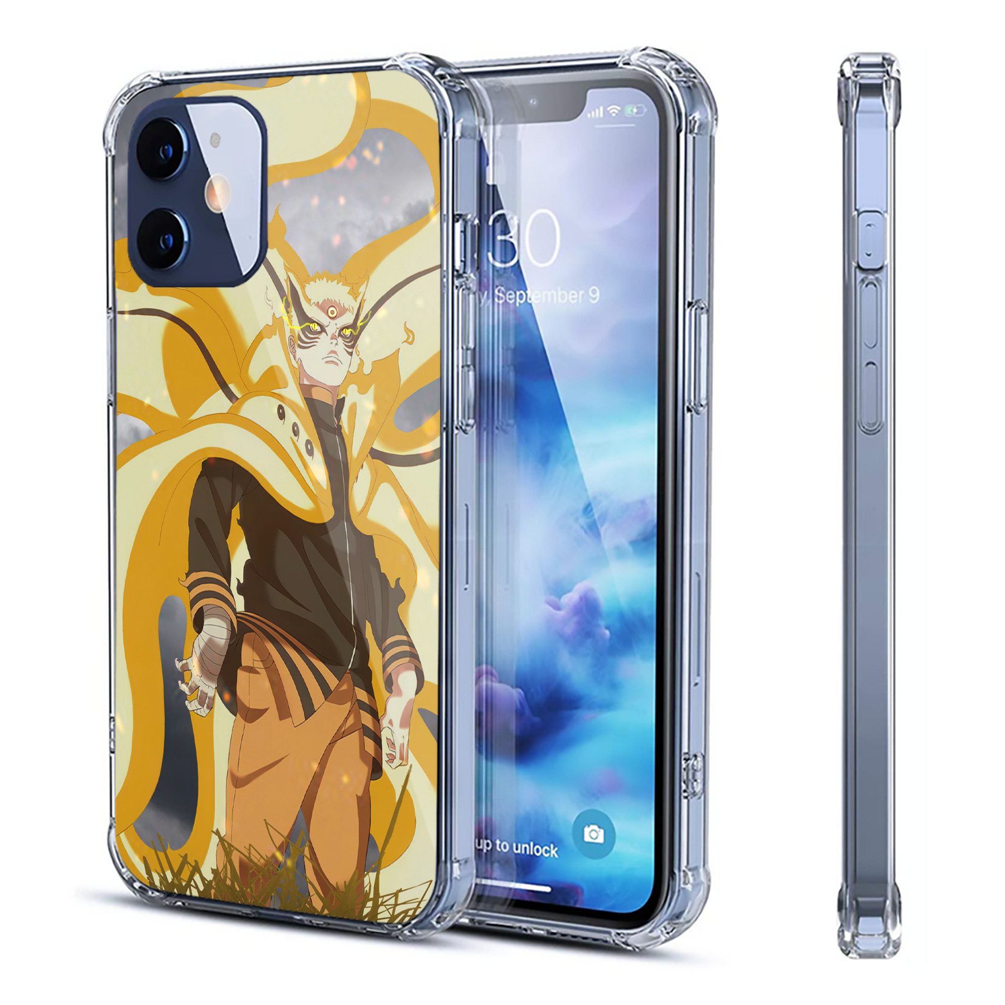 （画像用） NARUTO -ナルト- NARUTO -ナルト- 疾風伝 【iPhone 12シリーズ対応】透明スマホケース（クリアソフトケース）
